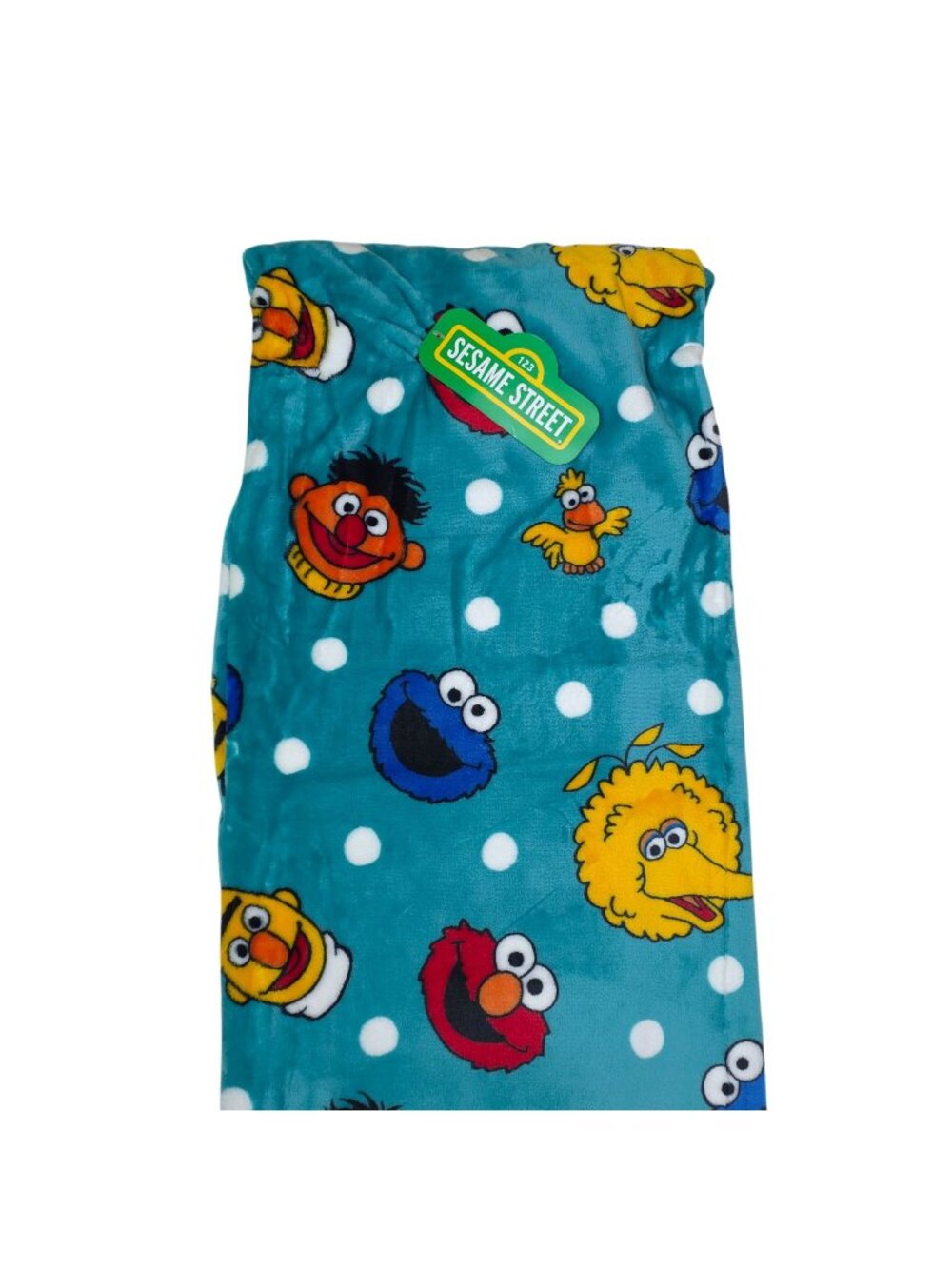 Sesame Street Plush Throw Blanket Elmo Big Bird & Cookie Monster 50" x 60"